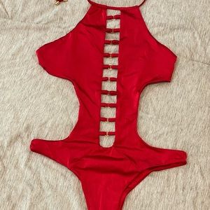 Beach Bunny swimwear, New Red Swimsuit Size small
